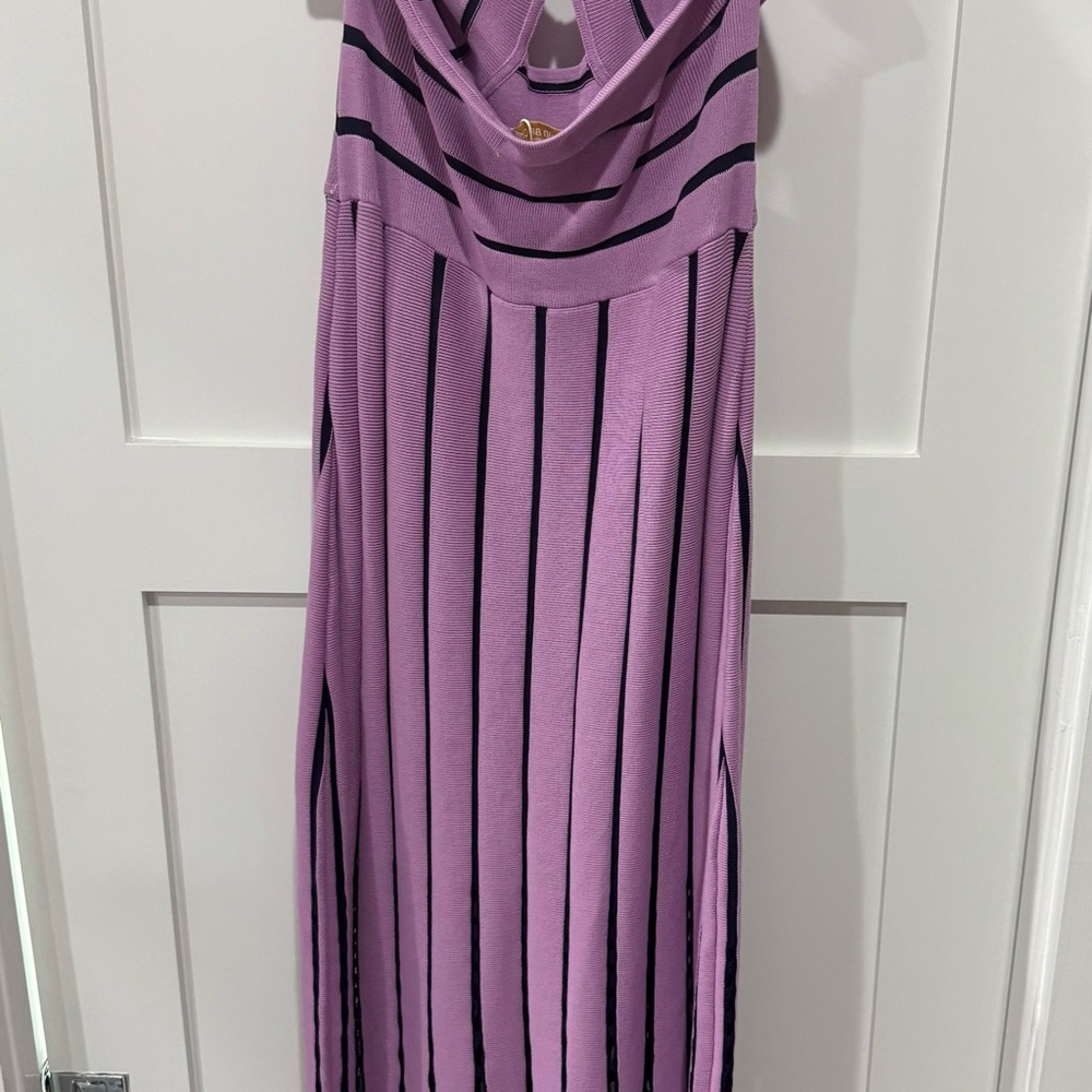 Ramy Brook- FRIDA FRINGE KNIT MIDI DRESS.  Size Medium - Picture 6 of 9